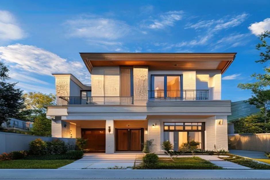 A home with a finished second-storey addition