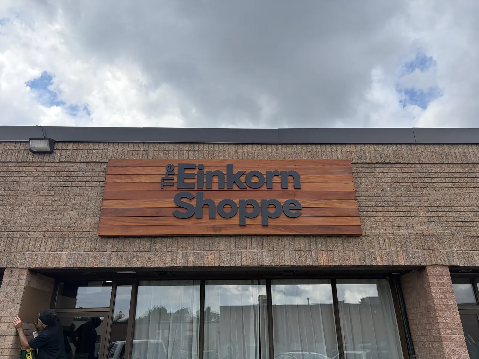 Completed storefront with new signage