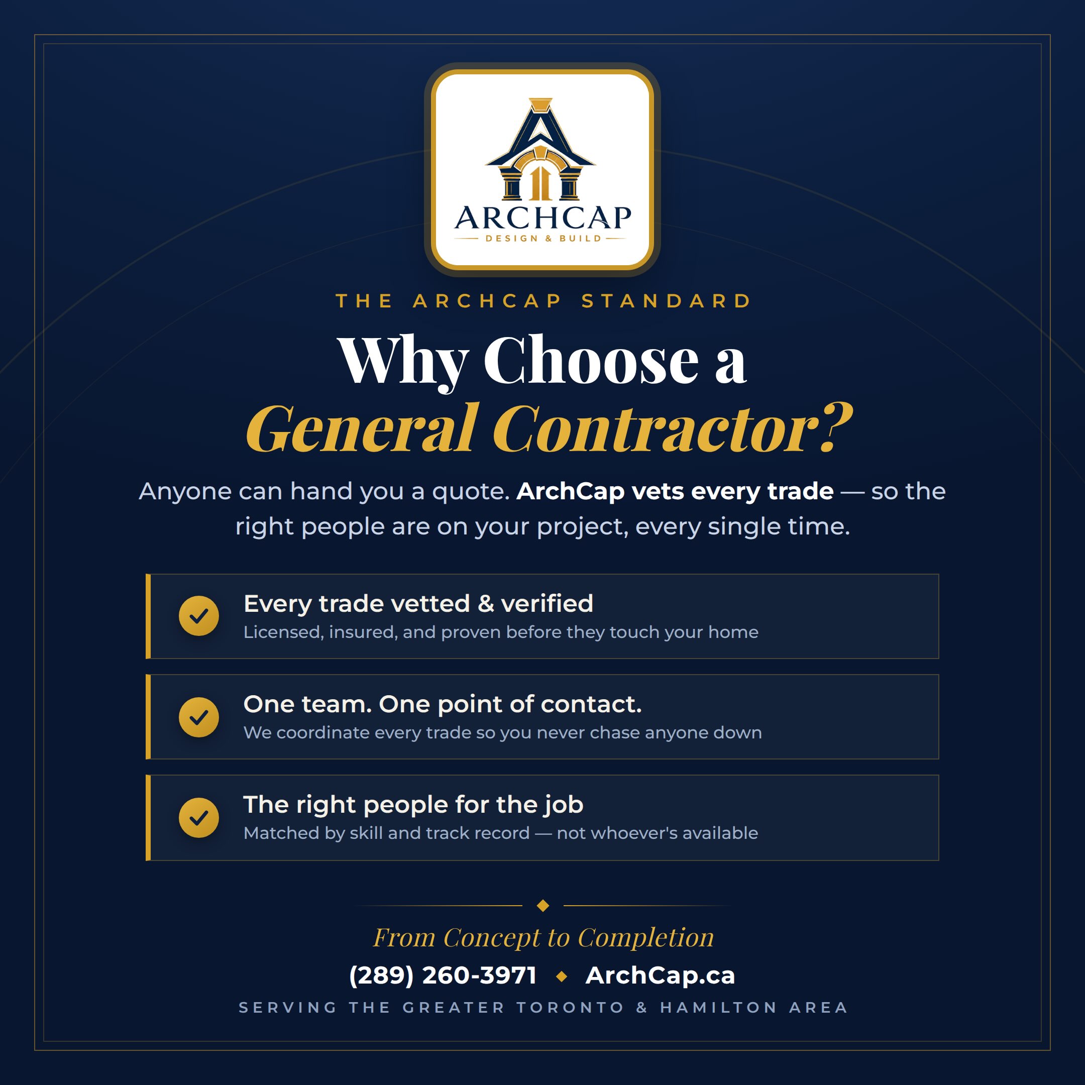 ArchCap on Instagram: 🏡 Finding the right contractor shouldn’t be stressful.

We know how overwhelming it can be to choose someone you can tru
